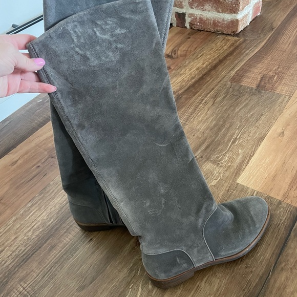 UGG Shoes - Gray Suede Knee-High Boots